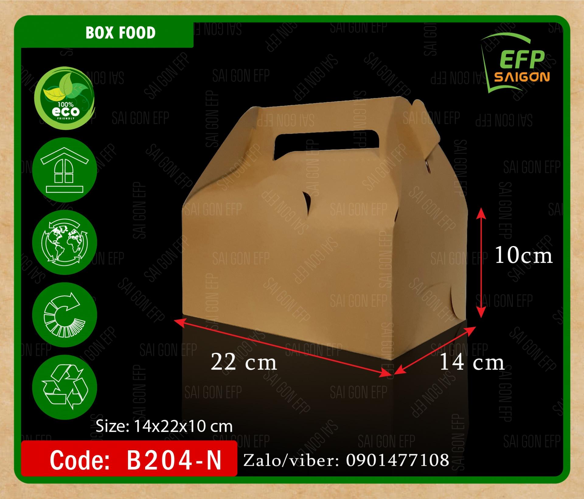 Hộp giấy đựng gà nướng 1 con